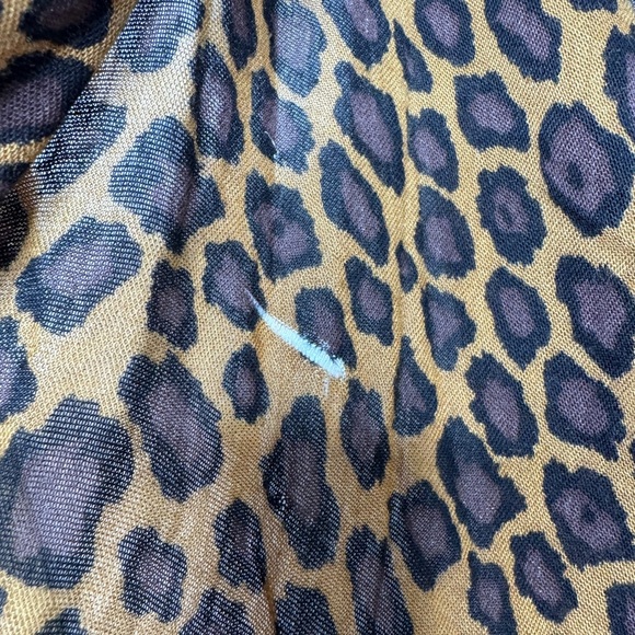 Leopard Print Long Scarf or Shawl - Picture 3 of 8
